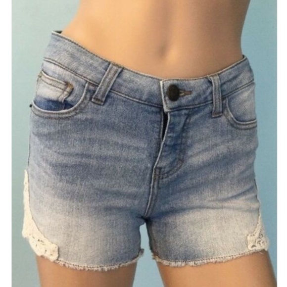 Cherokee Girls Shorts Jeans Summer Light Blue Sz L - Picture 1 of 8
